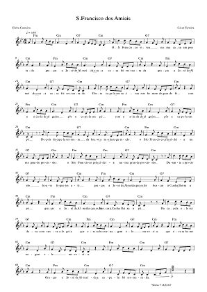 São Francisco dos Amiais (partitura)